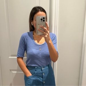 Anthropologie thermal 3/4 length tee